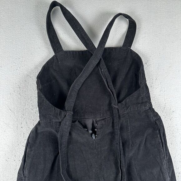 Free‎ People Overalls Women’s Small Black Corduroy Pleated Pockets Tie Strap - Picture 16 of 16